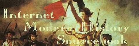 Internet Modern History Sourcebook